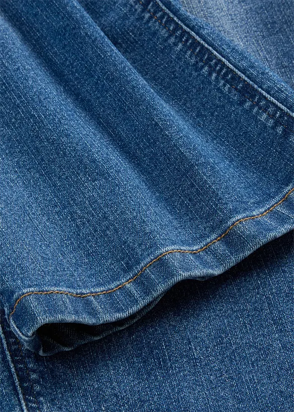 Jeans wide leg, vita media, bonprix