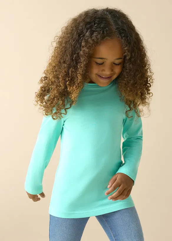 Maglia a maniche lunghe in puro cotone biologico (pacco da 3), bonprix