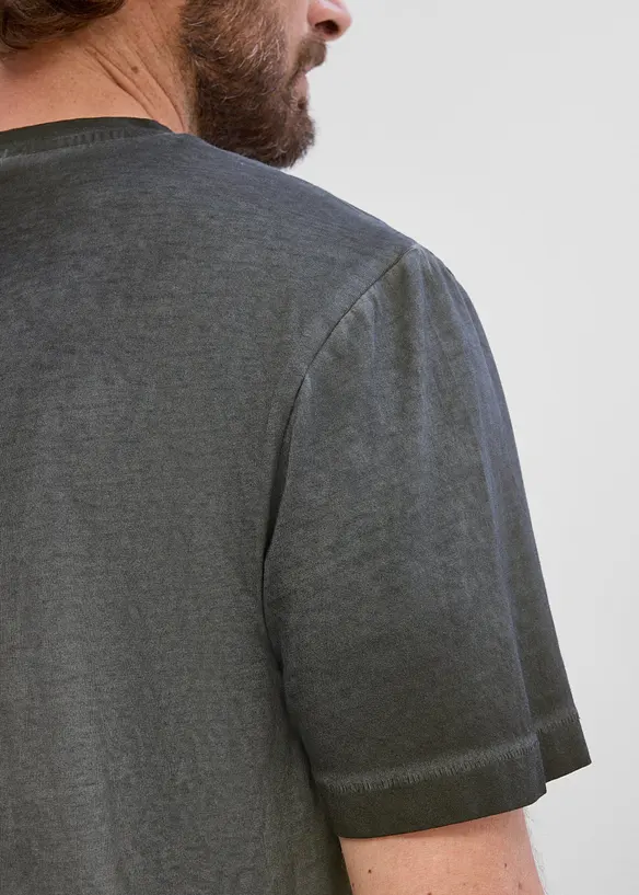 T-shirt in cotone biologico con effetto lavato, bonprix