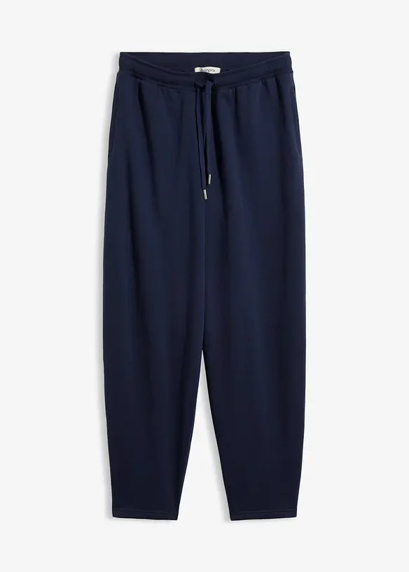 Pantaloni barrel in felpa di puro cotone biologico, bonprix