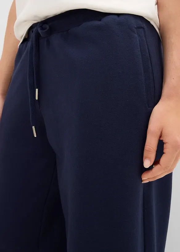 Pantaloni barrel in felpa di puro cotone biologico, bonprix