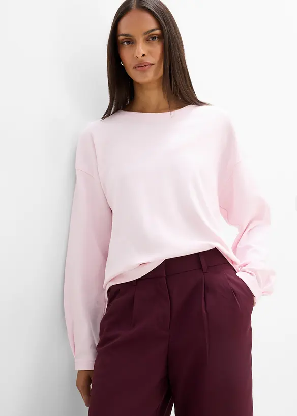Maglia a maniche lunghe in puro cotone, bonprix