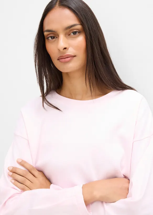 Maglia a maniche lunghe in puro cotone, bonprix