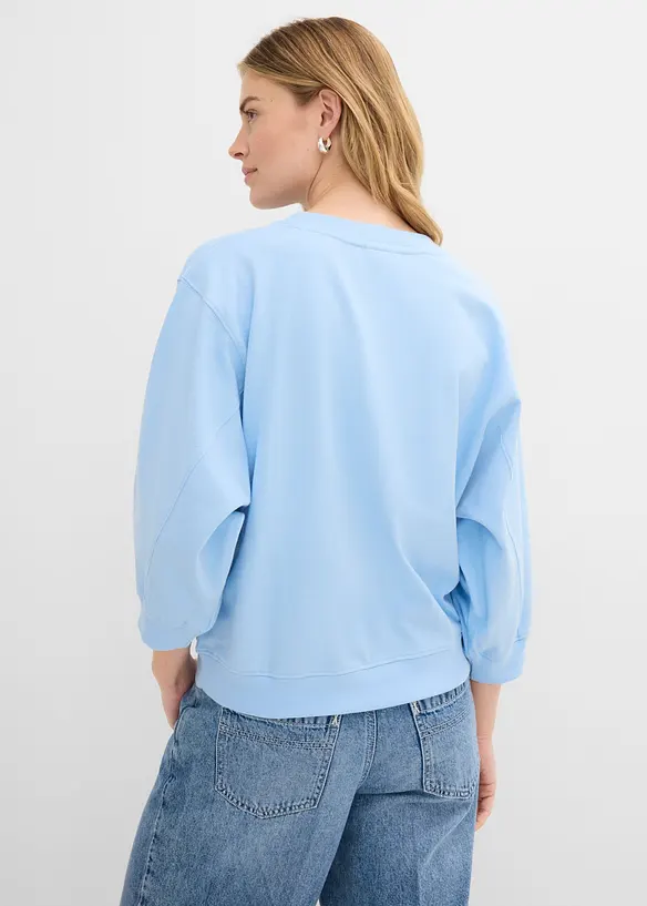 Felpa oversize in puro cotone, bonprix