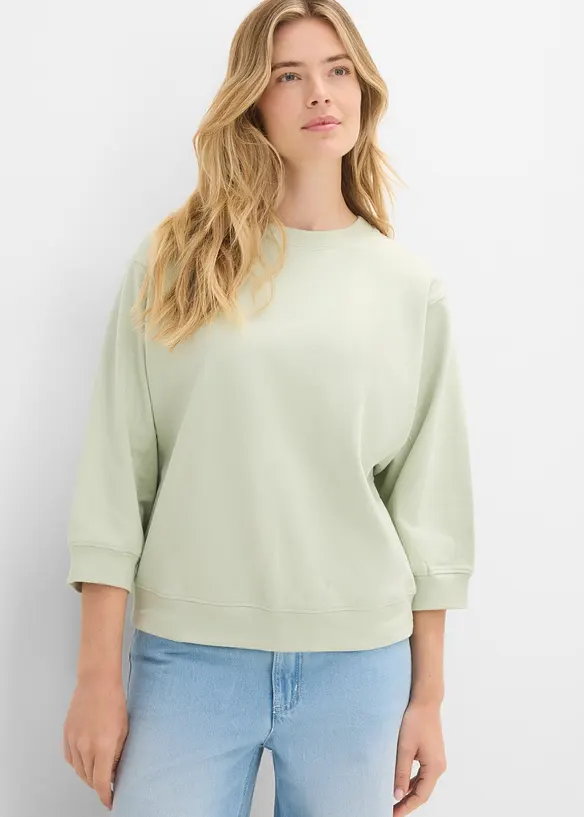 Felpa oversize in puro cotone, bonprix