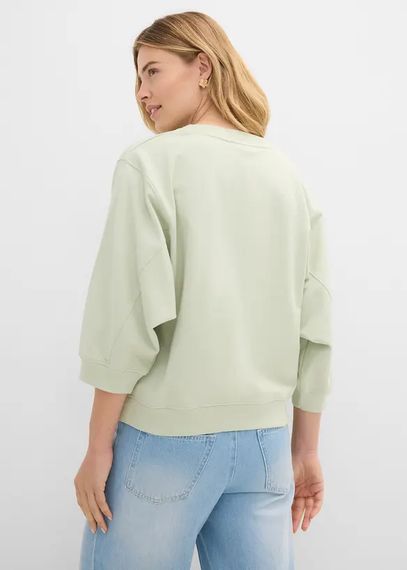 Felpa oversize in puro cotone, bonprix