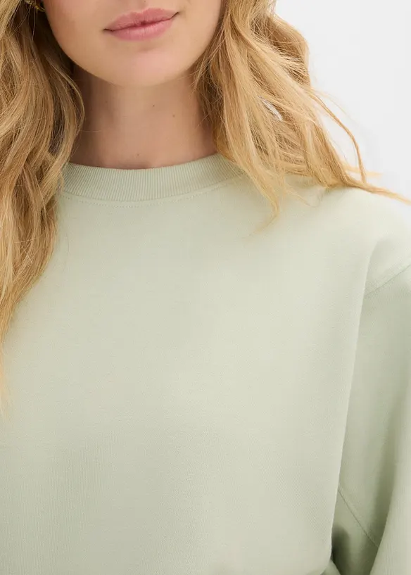 Felpa oversize in puro cotone, bonprix