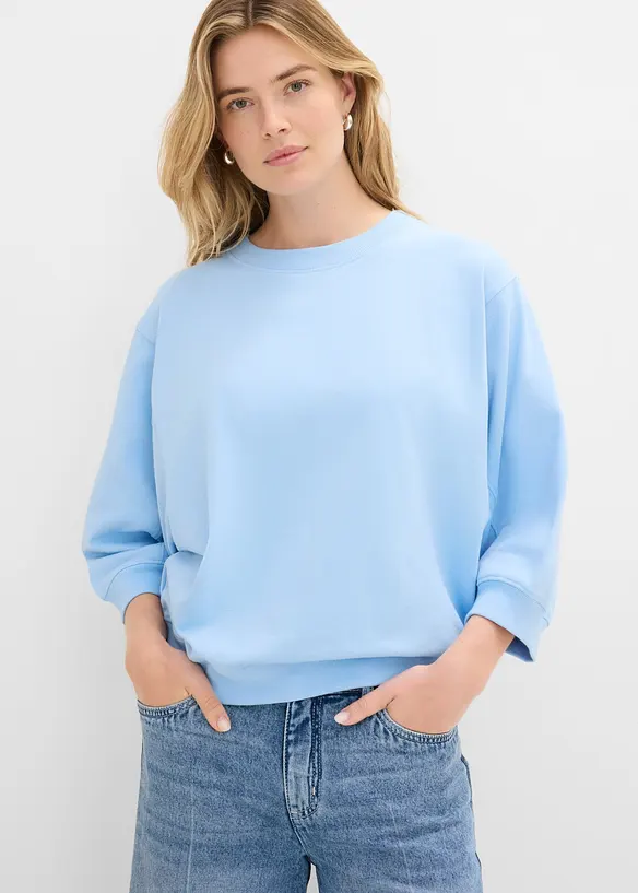 Felpa oversize in puro cotone, bonprix
