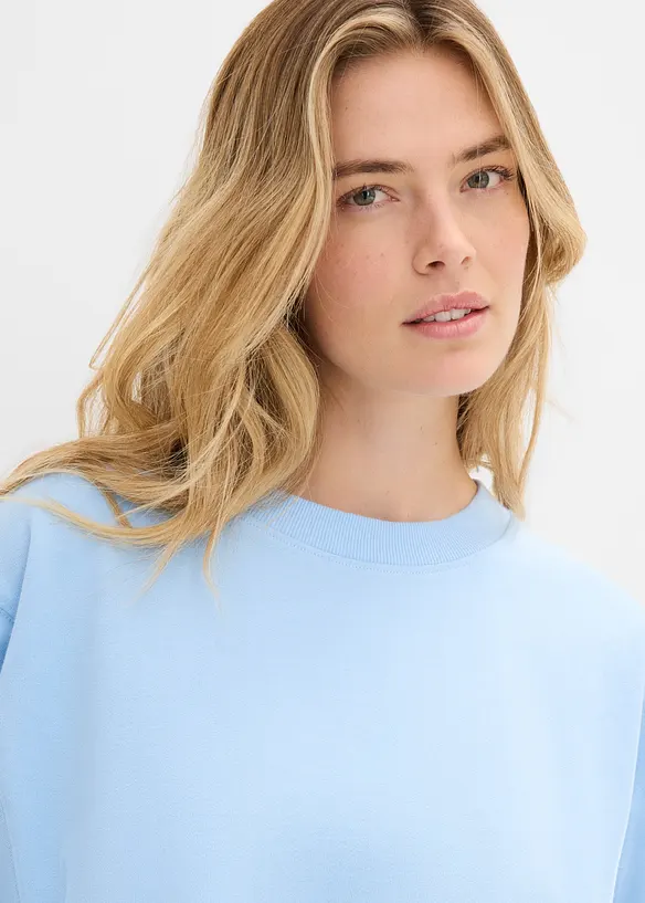 Felpa oversize in puro cotone, bonprix