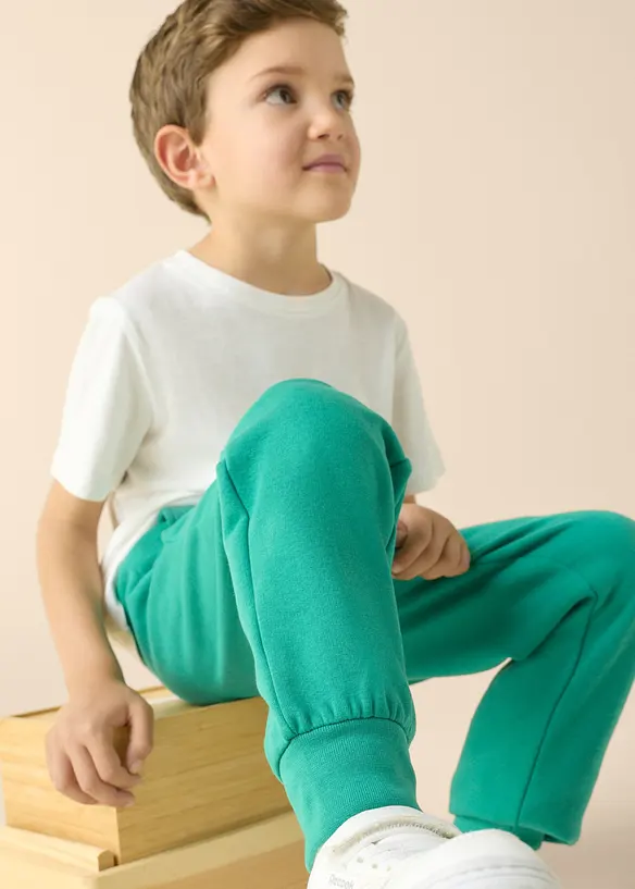 Pantaloni da jogging in misto cotone morbido (pacco da 2), bonprix