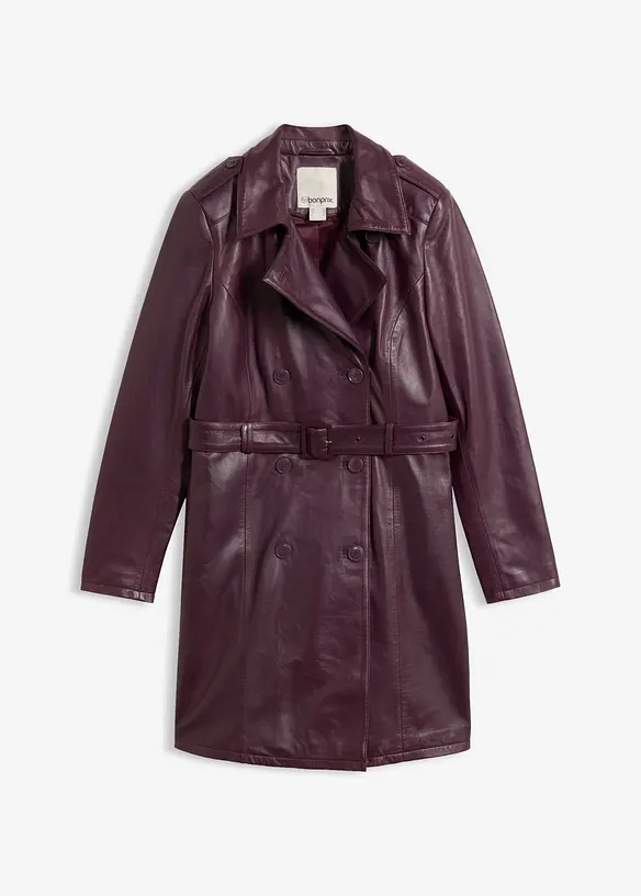 Trench in nappa d'agnello, bonprix