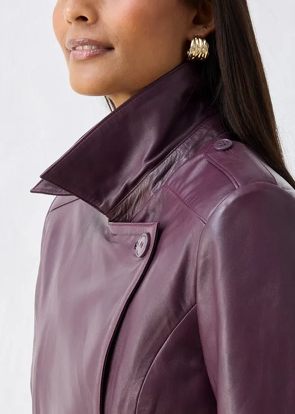 Trench in nappa d'agnello, bonprix