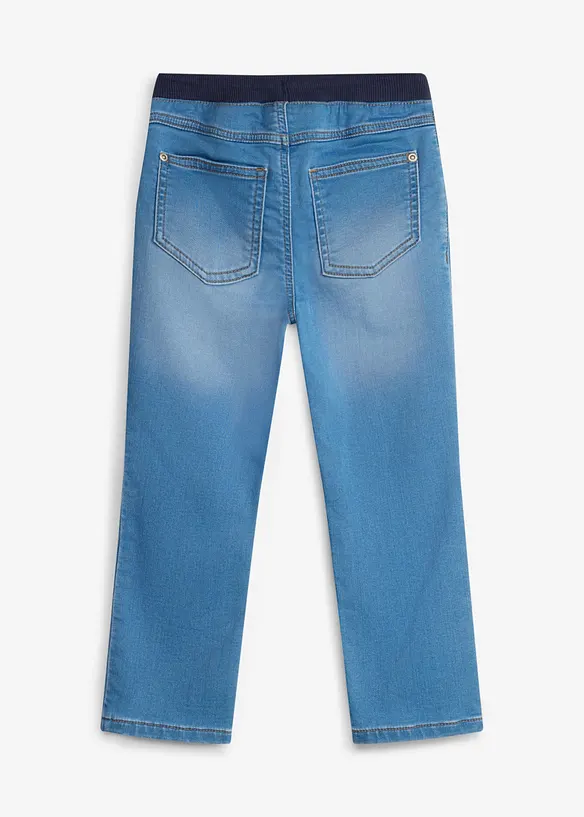 Jeans in felpa con elastico in vita regular fit, straight, bonprix