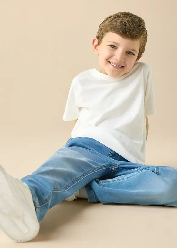 Jeans in felpa con elastico in vita regular fit, straight, bonprix