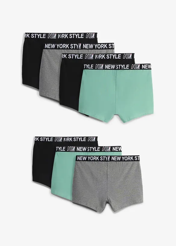 Boxer aderenti con morbido cotone (pacco da 7), bonprix