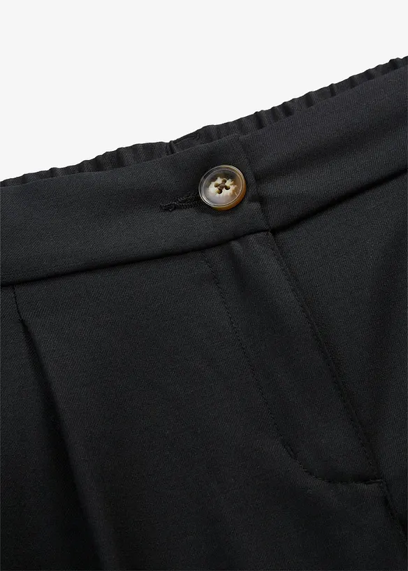 Pantaloni casual con pinces in morbido misto lana, bonprix
