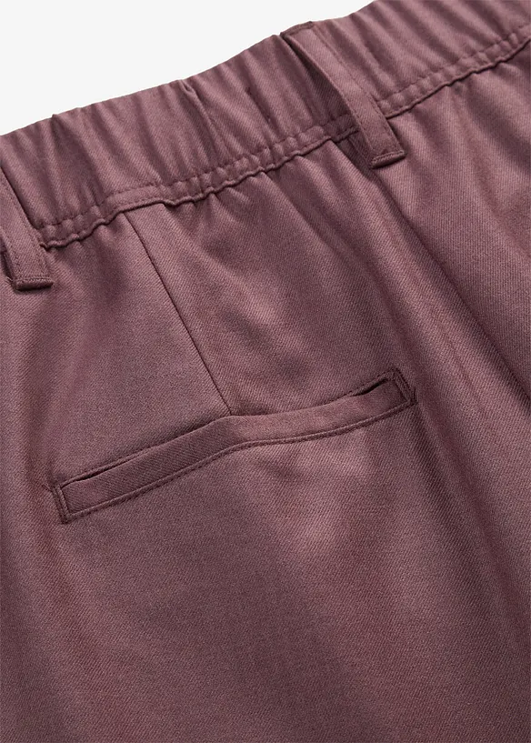 Pantaloni casual con pinces in morbido misto lana, bonprix