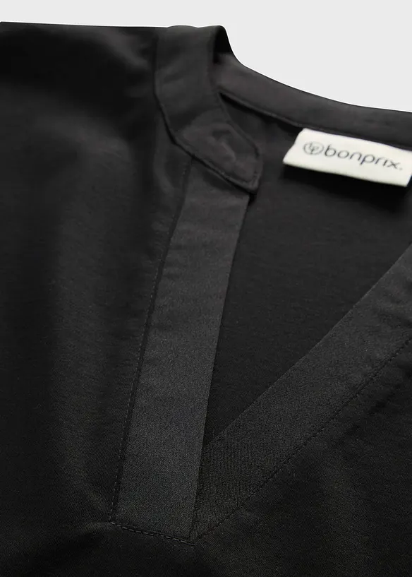 Maglia in misto cotone-seta morbido e liscio, bonprix