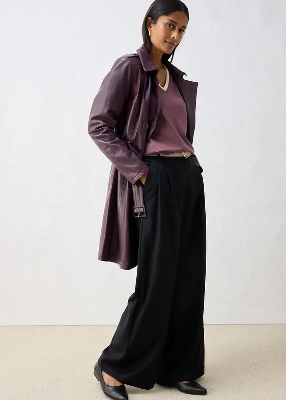 Maglia a maniche lunghe in misto cotone-seta, bonprix