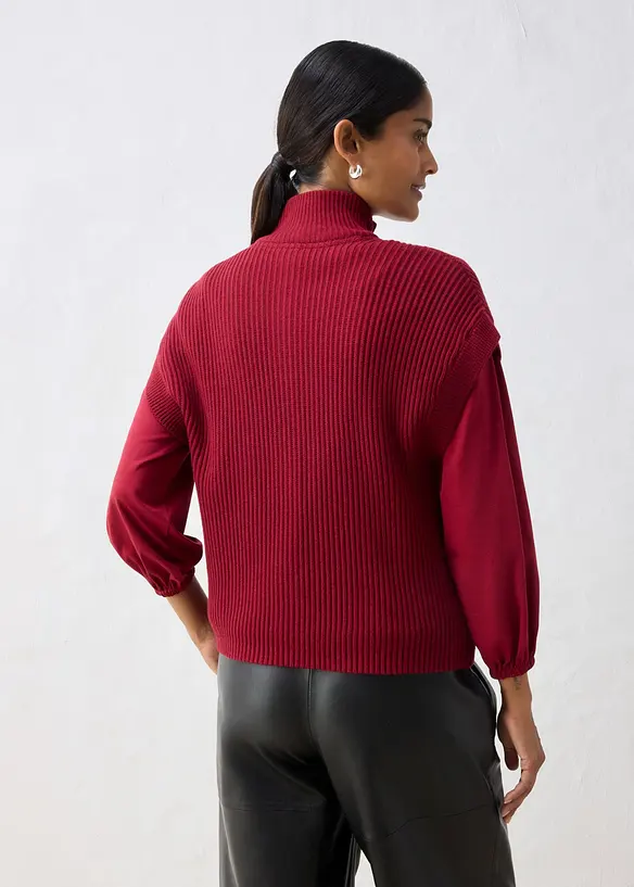 Gilet in maglia di morbido misto lana, bonprix