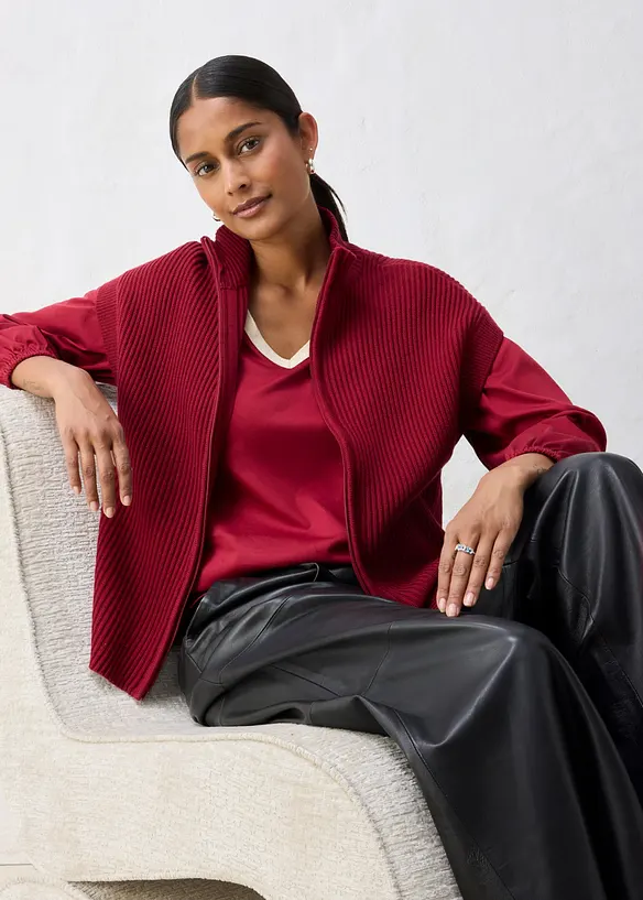 Gilet in maglia di morbido misto lana, bonprix