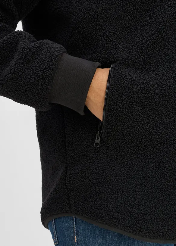 Giacca pr&eacute;maman  in pile teddy con inserto babywearing (set 2 pezzi), bonprix