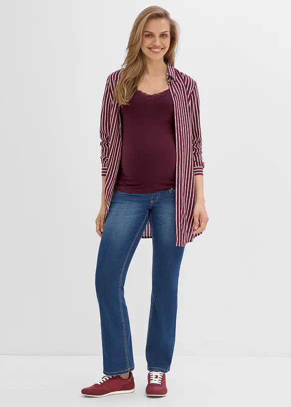 Top pr&eacute;maman / da allattamento 2 in 1 con pizzo (pacco da 2), bonprix