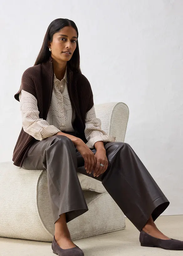 Gilet in maglia di morbido misto lana, bonprix