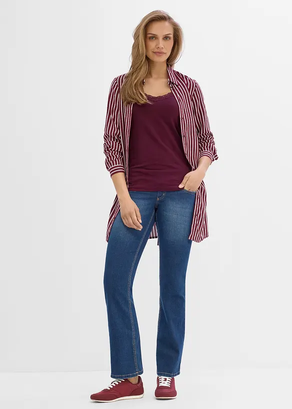 Top pr&eacute;maman / da allattamento 2 in 1 con pizzo (pacco da 2), bonprix