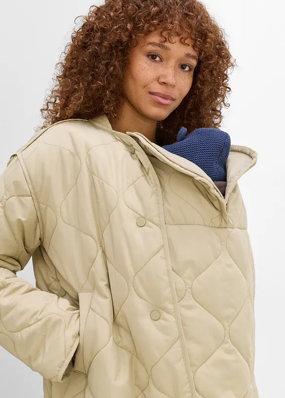 Giacca trapuntata pr&eacute;maman 3 in 1 ultraleggera con inserto babywearing, bonprix