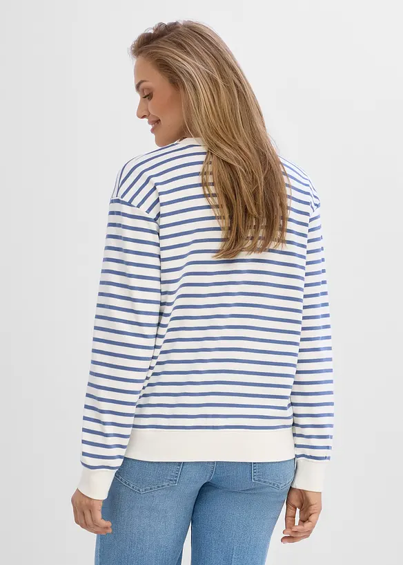 Maglia pr&eacute;maman / da allattamento 2 in 1 in puro cotone biologico, bonprix