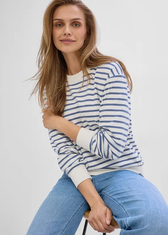Maglia pr&eacute;maman / da allattamento 2 in 1 in puro cotone biologico, bonprix