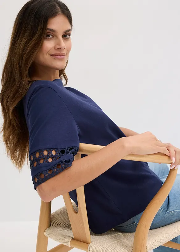T-shirt in puro cotone, bonprix