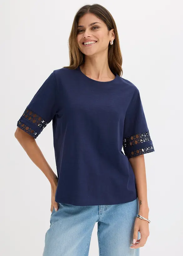 T-shirt in puro cotone, bonprix