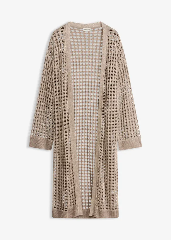 Maxi cardigan traforato, bonprix
