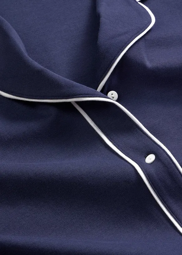 Camicia da notte in puro cotone biologico interlock, bonprix