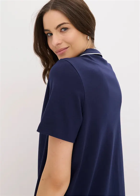 Camicia da notte in puro cotone biologico interlock, bonprix