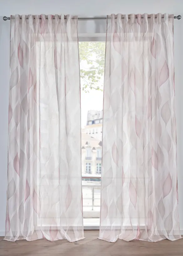 Tenda trasparente con poliestere riciclato (pacco da 1), bonprix