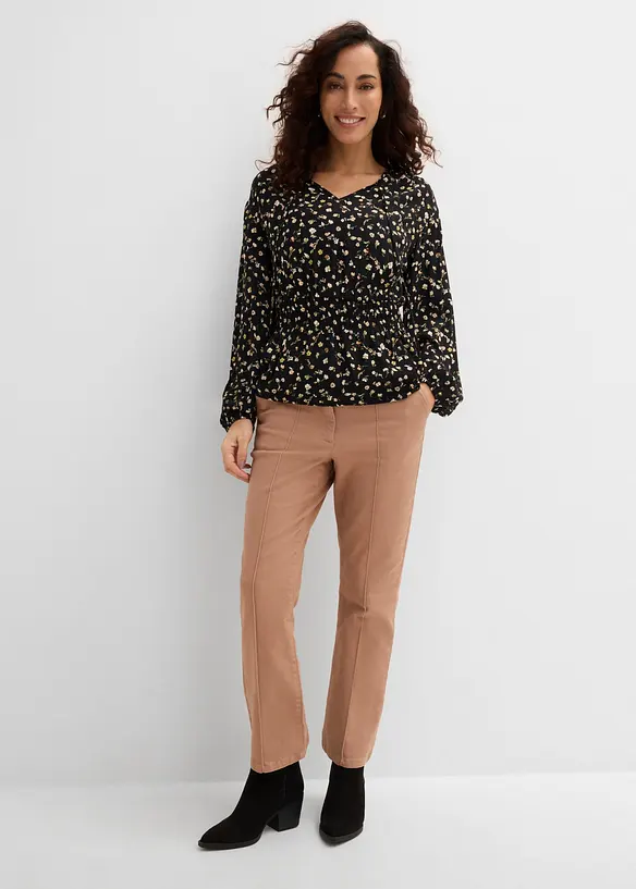 Blusa in cr&ecirc;pe di viscosa, bonprix