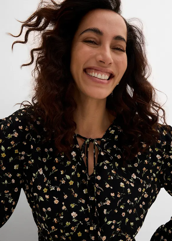 Blusa in cr&ecirc;pe di viscosa, bonprix