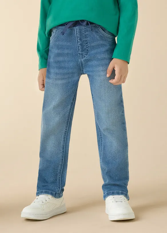 Jeans con elastico in vita regular fit, straight (pacco da 2), bonprix