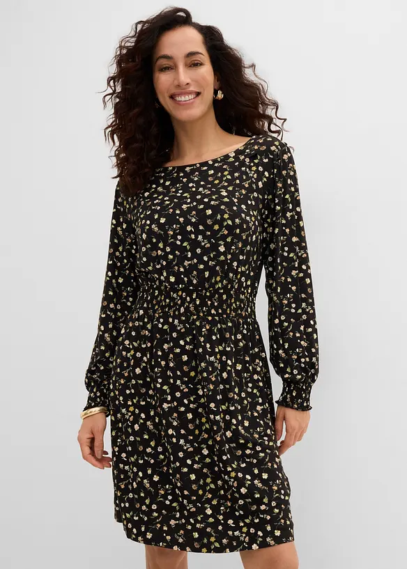 Abito in jersey con scollo rotondo, bonprix