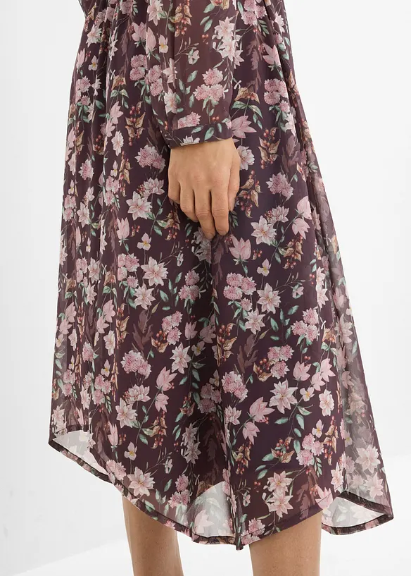 Gonna midi di chiffon, bonprix