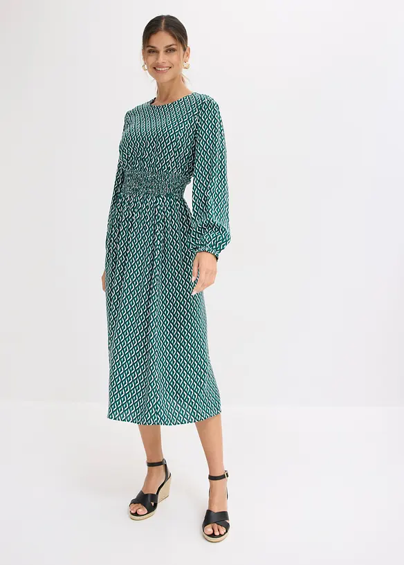 Abito midi in viscosa fluida, bonprix