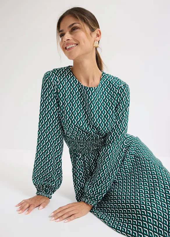 Abito midi in viscosa fluida, bonprix