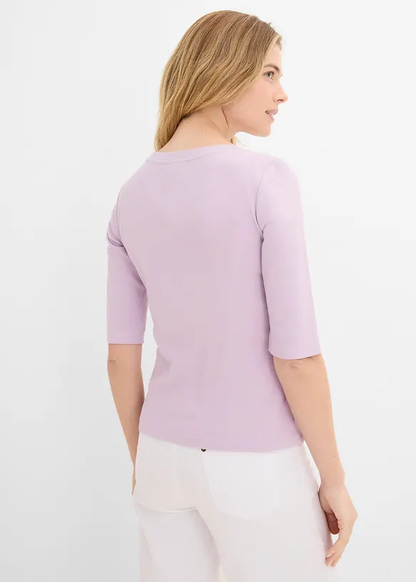 Maglia a costine in misto cotone biologico, bonprix