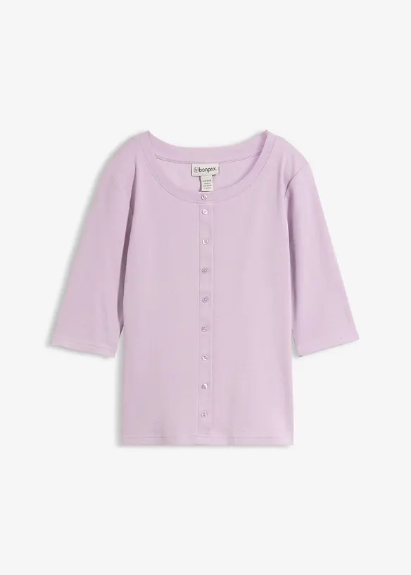 Maglia a costine in misto cotone biologico, bonprix