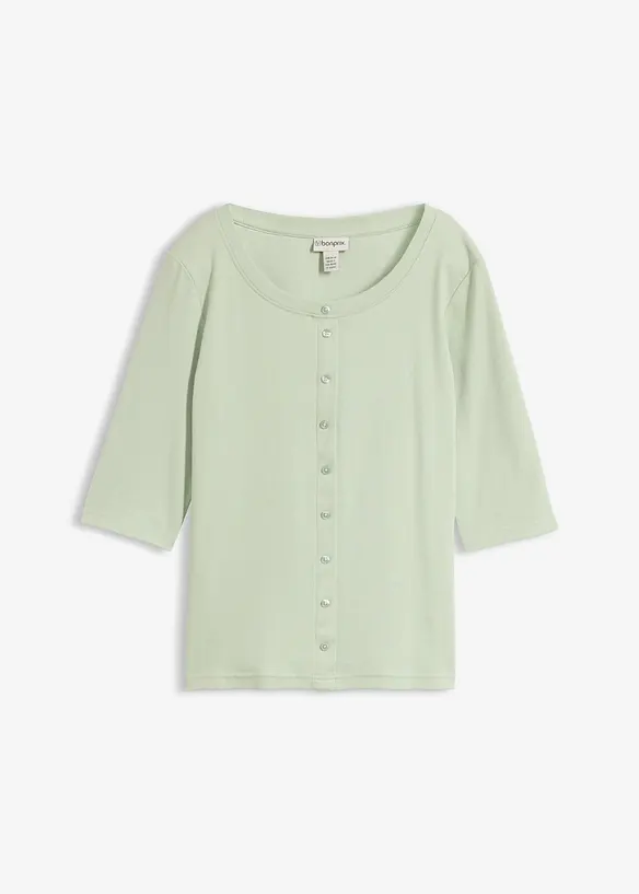 Maglia con abbottonatura su tutta la lunghezza, bonprix