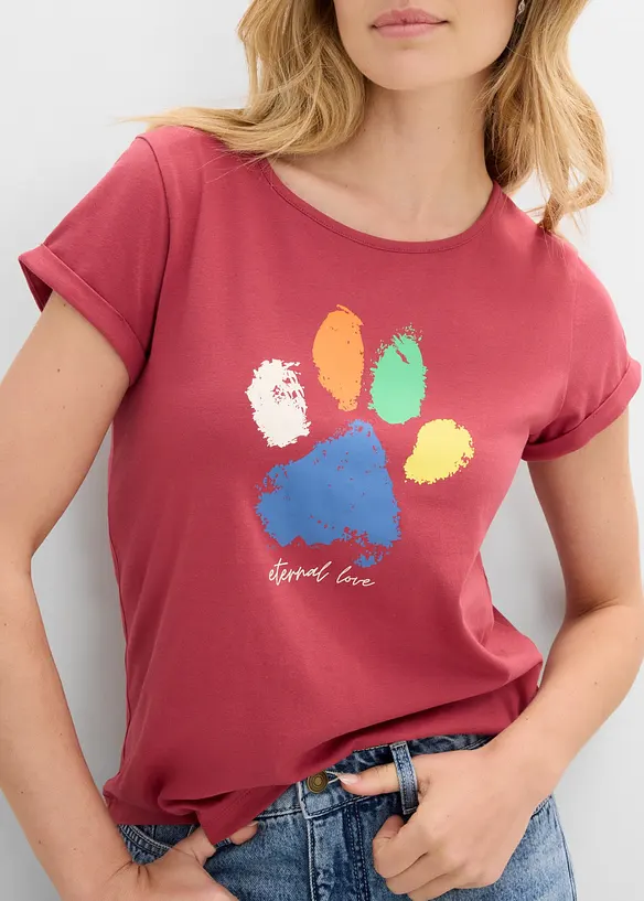 T-shirt in puro cotone, bonprix