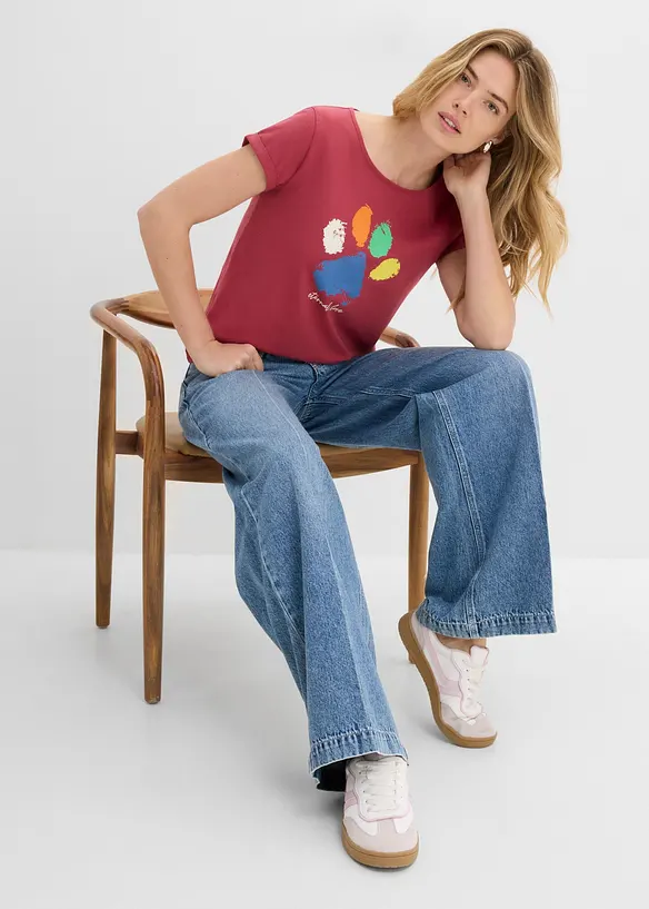 T-shirt in puro cotone, bonprix